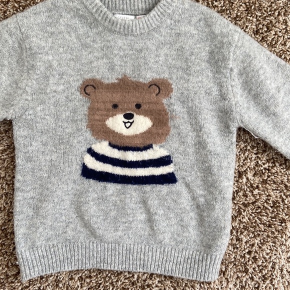 Zara baby teddy bear sweater size 18-24 months - Picture 2 of 8